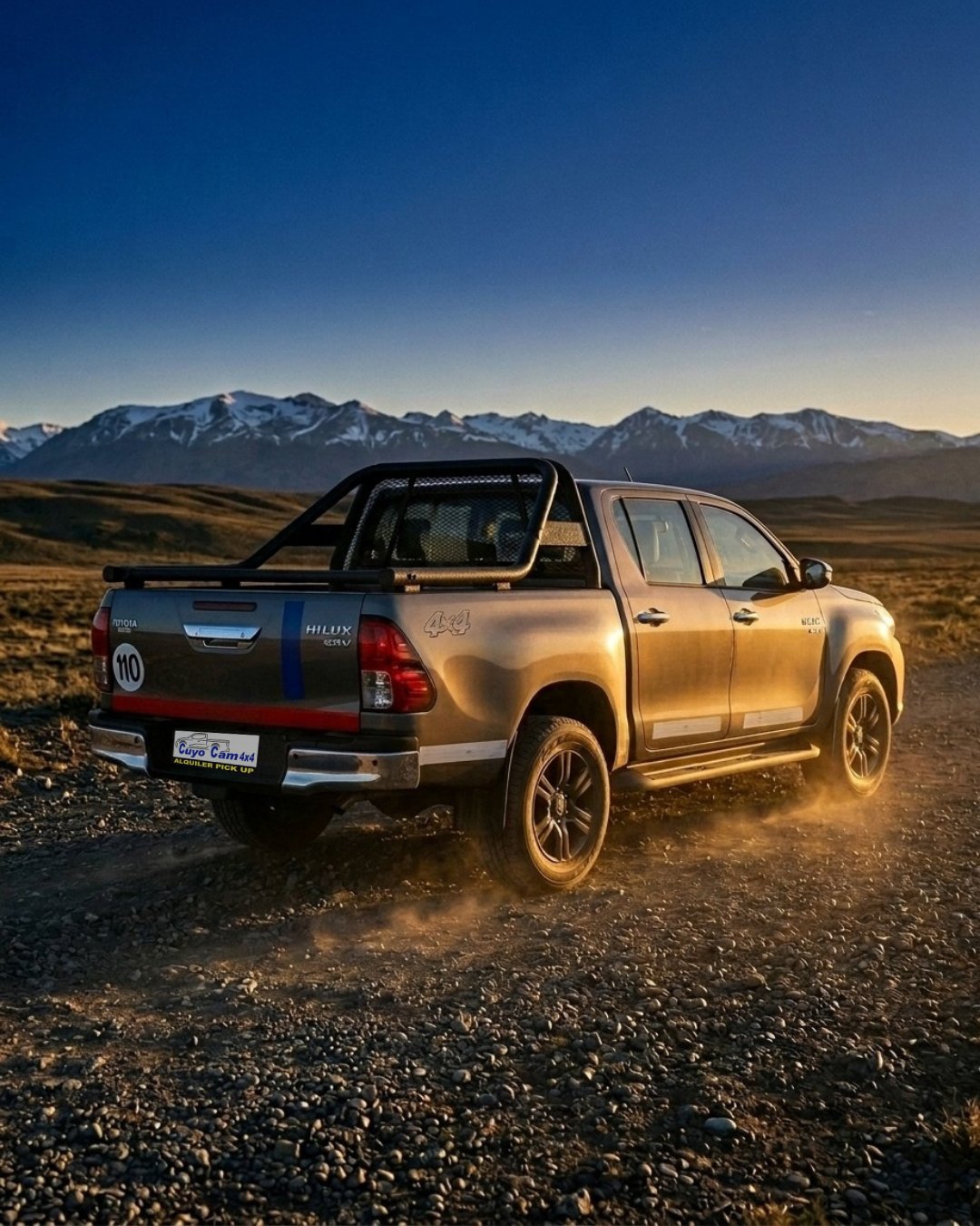 Hilux en ruta de montaña