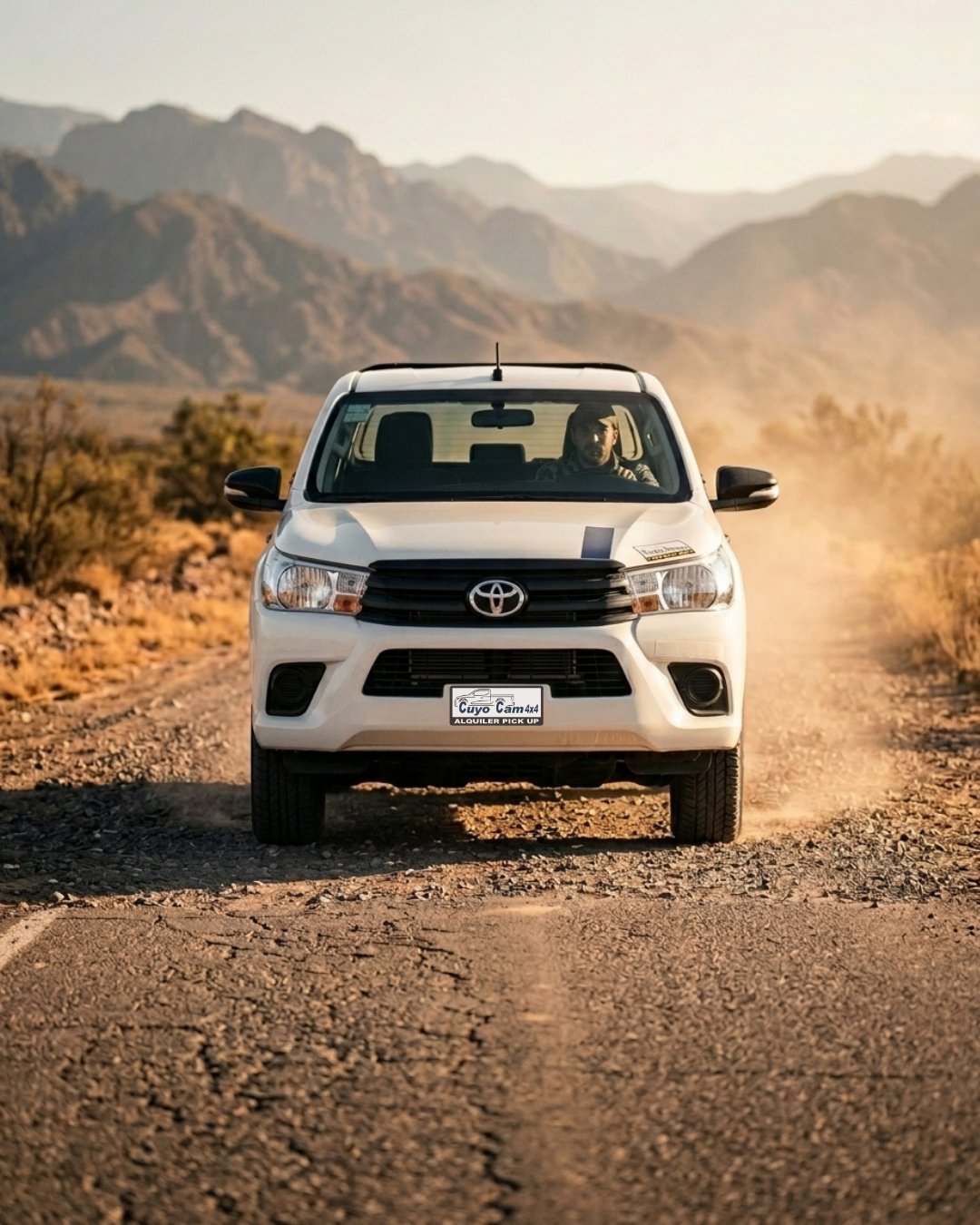 Pick up en ruta de tierra